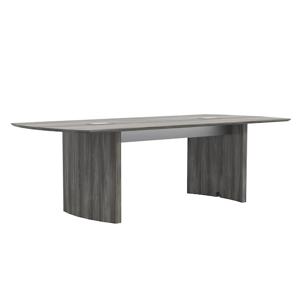 Mayline Rectangle Medina 8' Conference Table, 96 W, 42 L, 29.5 H, Wood Top, Grey MNC8LGS - main